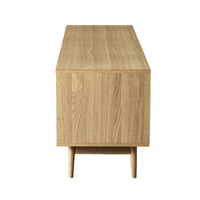 Entertainment Unit Wooden Rattan with Storage Drawer - 140CM