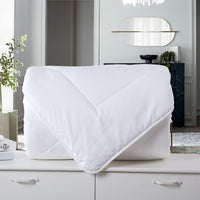 260GSM Deluxe Eco-Silk Touch Quilt 100% Cotton Cover - White King