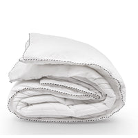 Bamboo Blend Quilt 250GSM Luxury Duvet 100% Cotton Cover - King - White