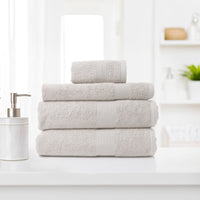 4 Piece Cotton Bamboo Towel Set 450GSM - Sea Holly