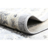 Arya Grey Cream Border Rug 200x290 cm