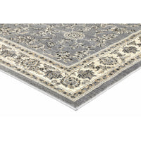 Arya Grey Cream Border Rug 240x330 cm