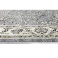 Arya Grey Cream Border Rug 80x300 cm