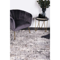 Amelia Grey Modern Rug 80x300 cm