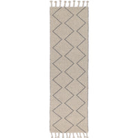 Leilani Diamond Tassel Ash Rug 300x400cm