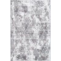 Windjana Transitional Geometric Silver Rug 200x290cm