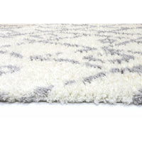 Moroccan Cream and Silver Fes Rug 160X230cm