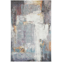 Aveza Abstract Grey Rug 200x200cm
