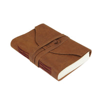 Vintage Leather Journal Recycled Paper Journal, For Notes, Notebook, Sketch book, Diary, Handmade Book,100% Recycled Rag,Tree Free Paper