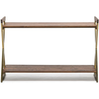 Wooden Entryway Hallway Console Table with Shelves