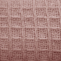 Cotton Waffle Blanket Dusty Pink King