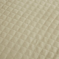 Home Adela Sandstone Velvet Quilted Coverlet Set Queen/King