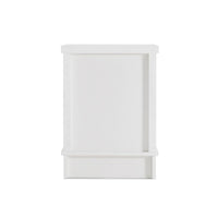 White Coastal Style Bedside Table