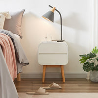White Modern Retro Night Stand