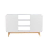 White Modern Retro Sideboard & TV Cabinet