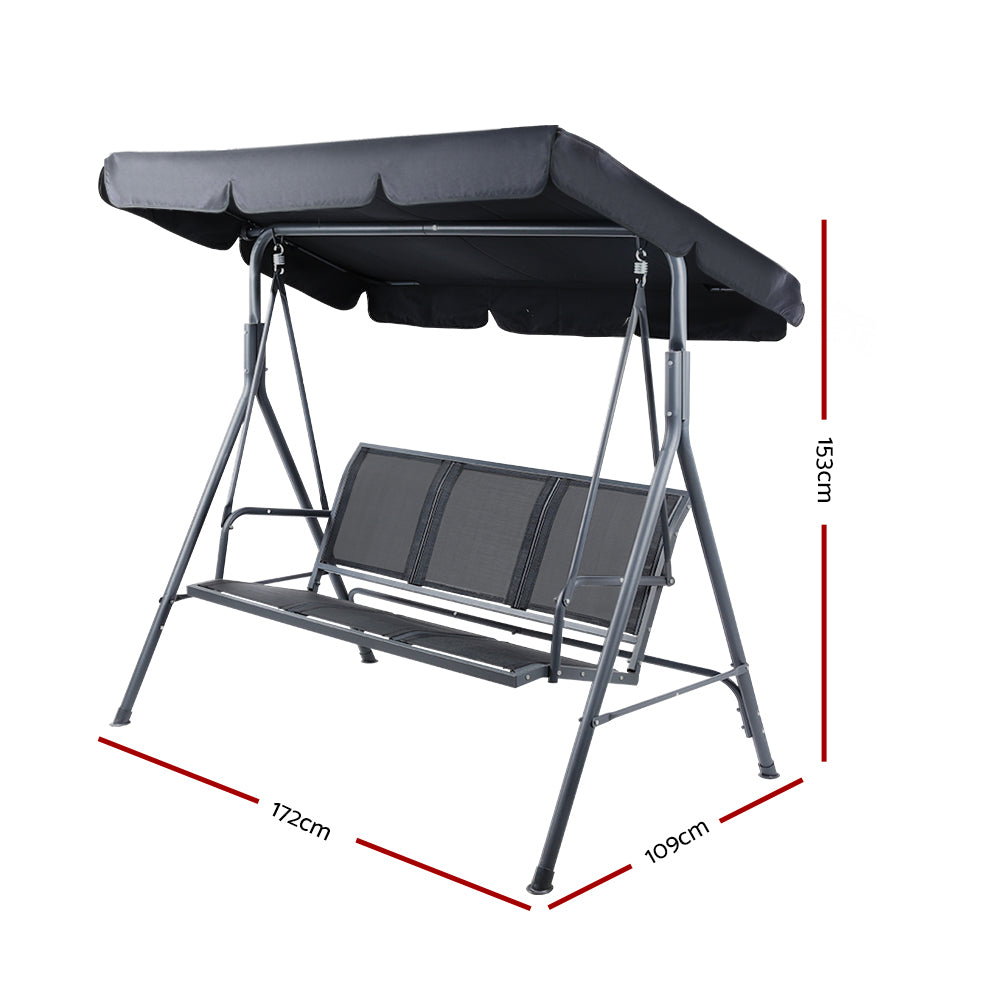 3 Seater Outdoor Swing Chair Hanging Chairs