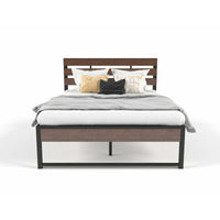 Wooden and Metal Bed Frame - King