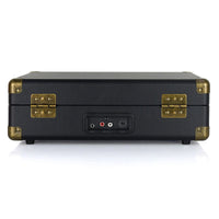 Woodstock II Black Retro Bluetooth (TX/RX) Turntable