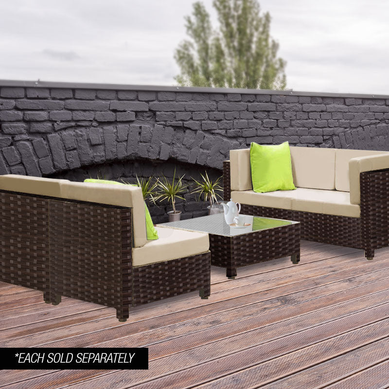 Ottoman Outdoor Wicker Sofa Lounge Foot Stool