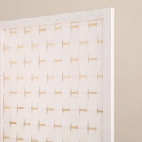 4-Panel Pine Wood Room Divider (White) EK-RD-101-SD