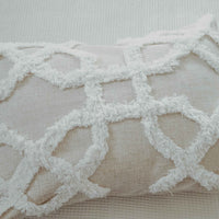 Cushion Cover-Boho Textured Single Sided-Lattice 30cm x 50cm
