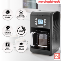 Verve Filtered Coffee Maker With Timer - Black