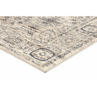 Arya Cream Grey Contemporary Rug 80x300 cm