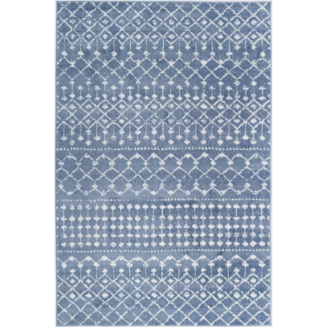 Ermina Tribal Blue Rug 200x290cm