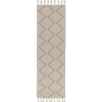 Leilani Diamond Tassel Ash Rug 80x300cm