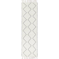 Leilani Diamond Tassel Cream Rug 80x300cm
