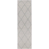 Leilani Diamond Braided Grey Rug 80x300cm