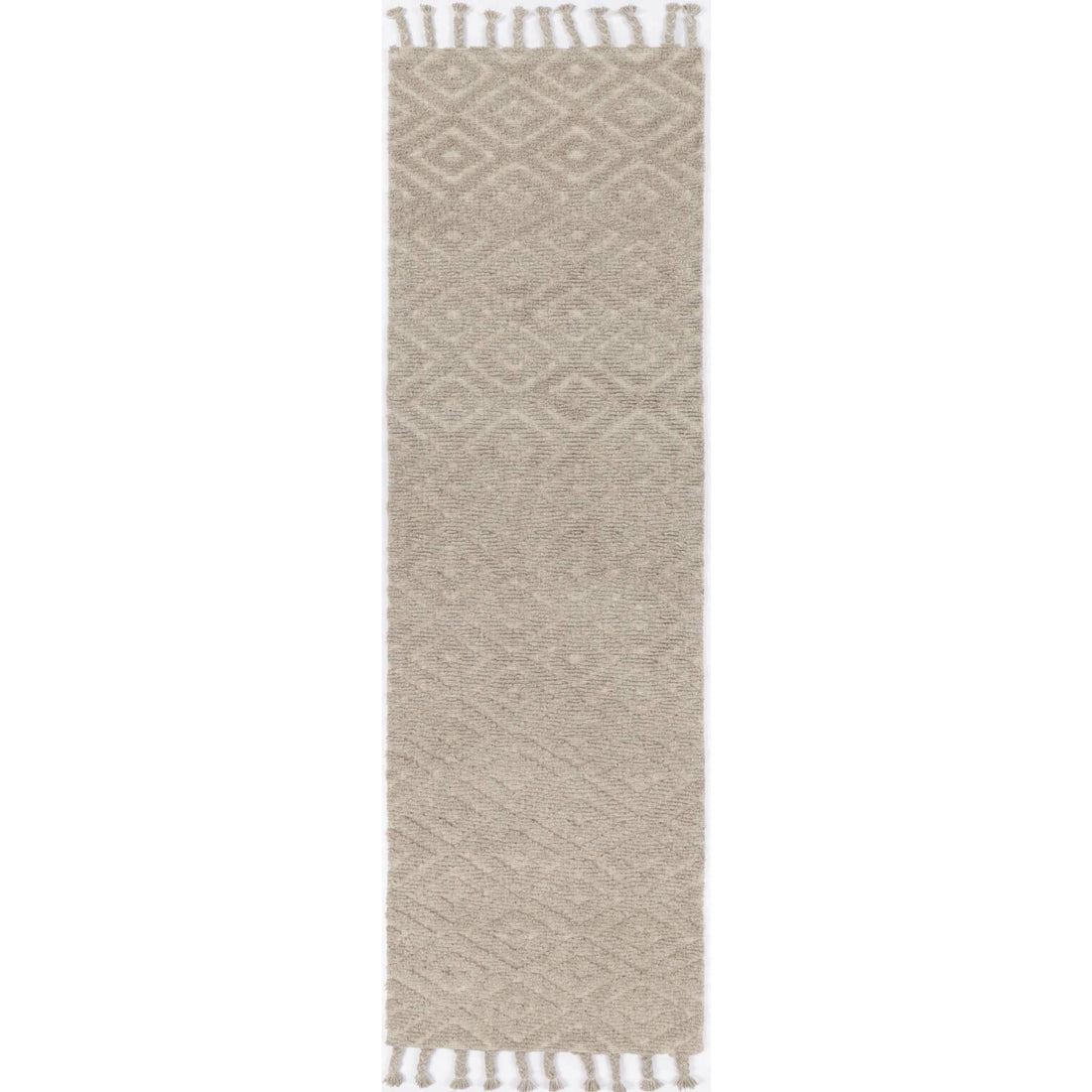 Leilani Plush Diamond Ash Rug 80x300cm