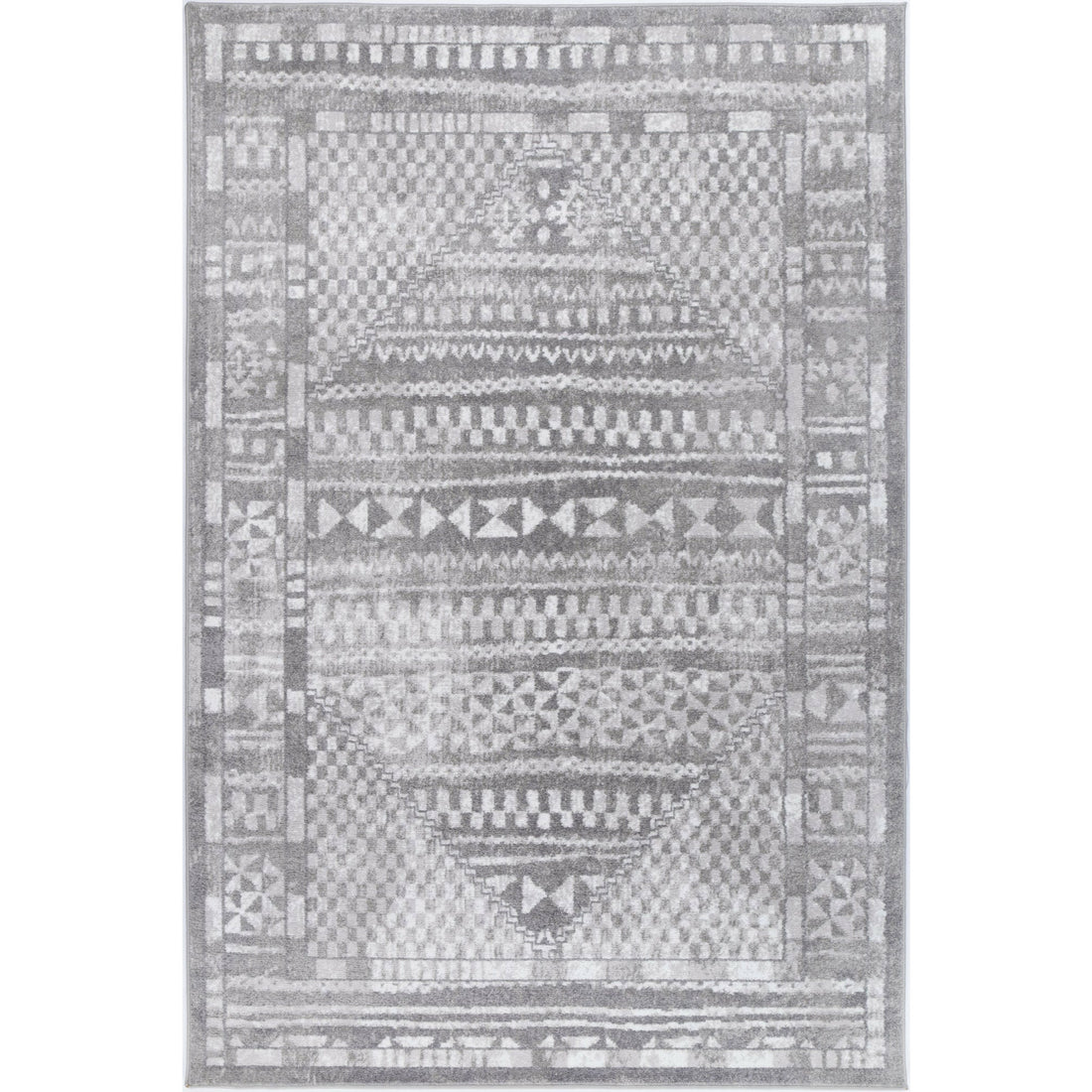 Windjana Tribal Grey Rug 240x330cm