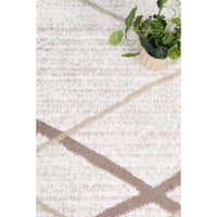 Windjana Abstract Stripe Latte Rug 280x380cm
