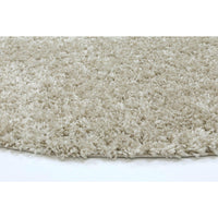 Alpine Shaggy Beige Rug 160x160 cm Round