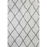 Moroccan Silver and Grey Diamond Rug 200X290cm