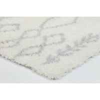 Moroccan Cream and Silver Tribal Rug 200X290cm