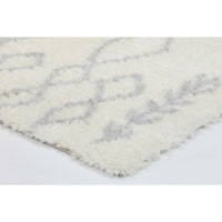 Moroccan Cream and Silver Tribal Rug 240X330cm