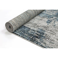 Roman Mosaic Modern Grey Turquoise Rug 300x400 cm