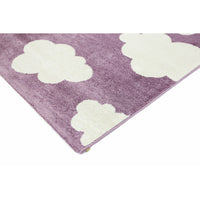 Piccolo  Pink and White Cloud Kids Rug 120x170cm