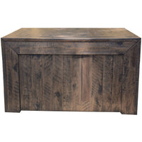 Catmint Coffee Table 127cm 2 Drawer Solid Acacia Wood - Stone Grey