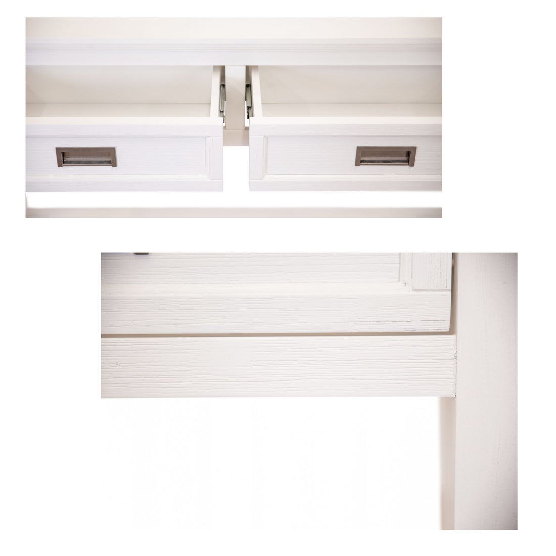 Console Hallway Entry Table 125cm Solid Acacia Timber Wood Coastal -White
