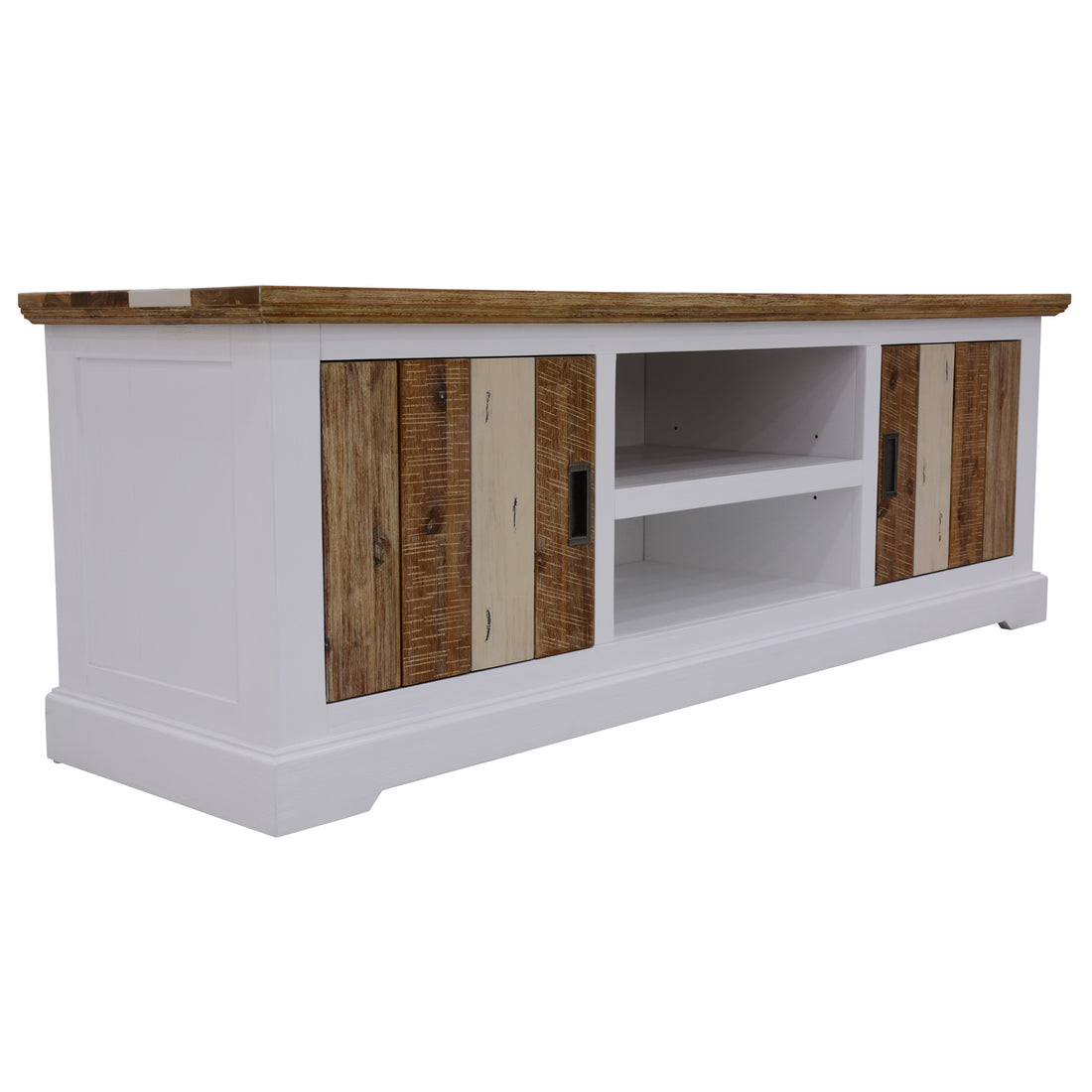 Orville Entertainment TV Unit 180cm 2 Door Solid Acacia Timber - Multi Color