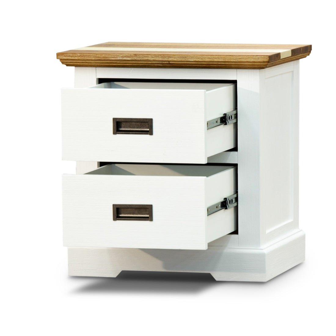 Orville 5pc Queen Bed Frame Suite Bedside Dresser Furniture Package - Multi Color