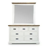 Orville 5pc Queen Bed Frame Suite Bedside Dresser Furniture Package - Multi Color
