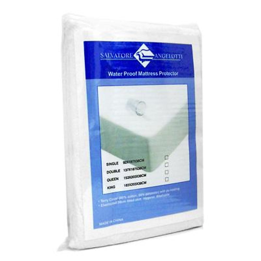 Waterproof Terry Mattress Protector w Skirt -SINGLE