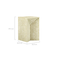 Alba Stone Effect Side Table