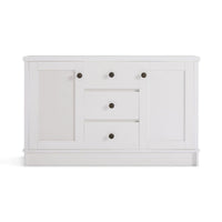 White Coastal Style Sideboard Buffet Unit