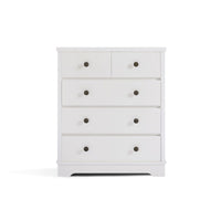 White Coastal Style Chest of Drawers Tallboy