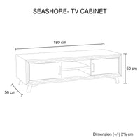 Entertainment Unit with 2 Storage Drawers